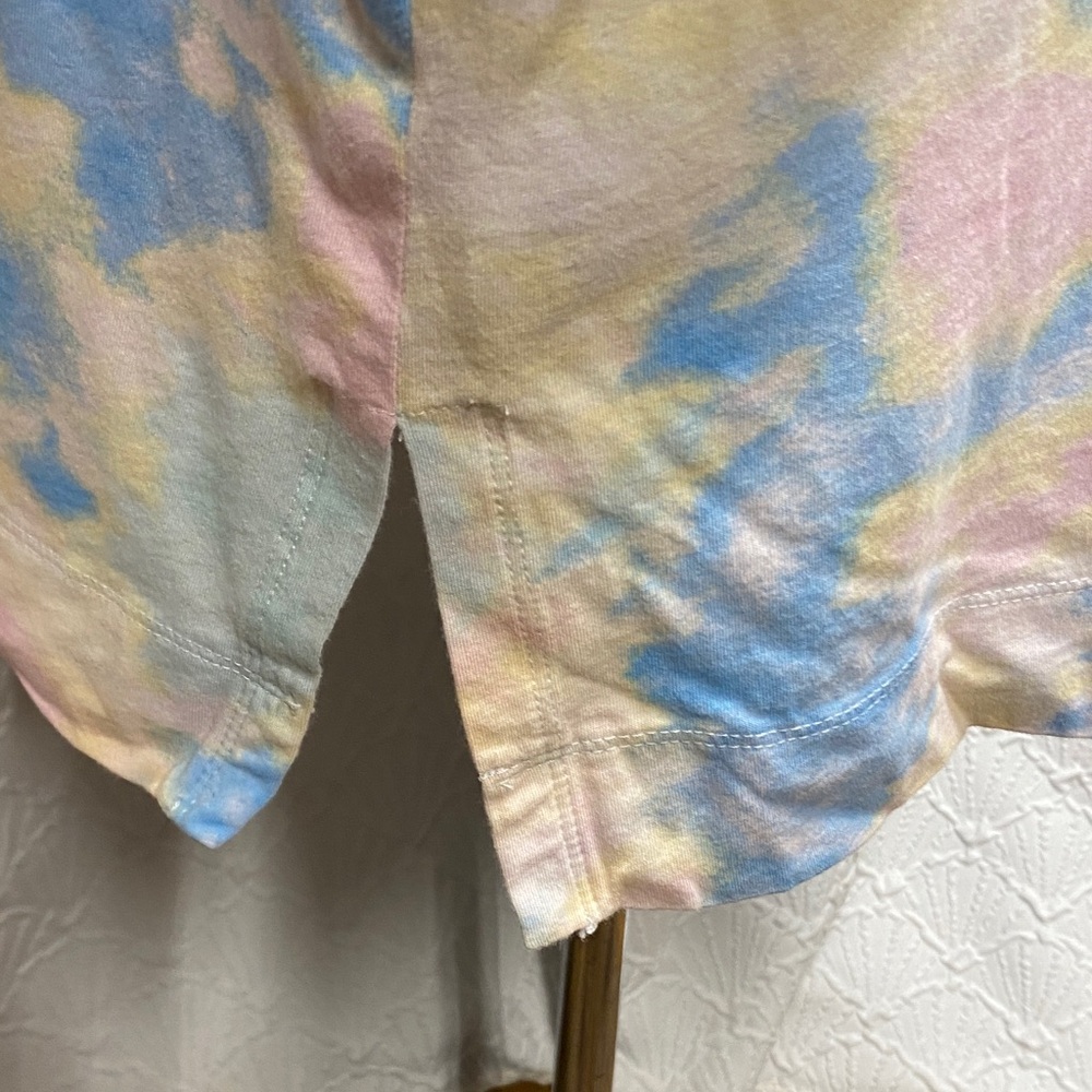 Polo Ralph Lauren size XL Blue Pink yellow and White tie dye hoodie dress casual - Picture 14 of 16